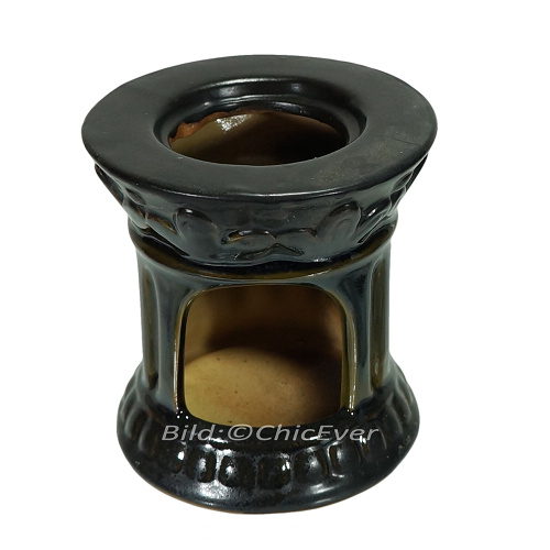 2x Duftlampen Keramik Aromalampen Duftstövchen braun 4177c